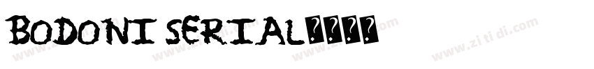 Bodoni Serial字体转换